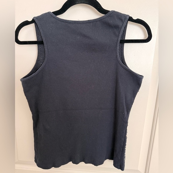 Silver Sequined black tank. “Take me to Vegas!”XL. Only Nine. - Picture 5 of 5